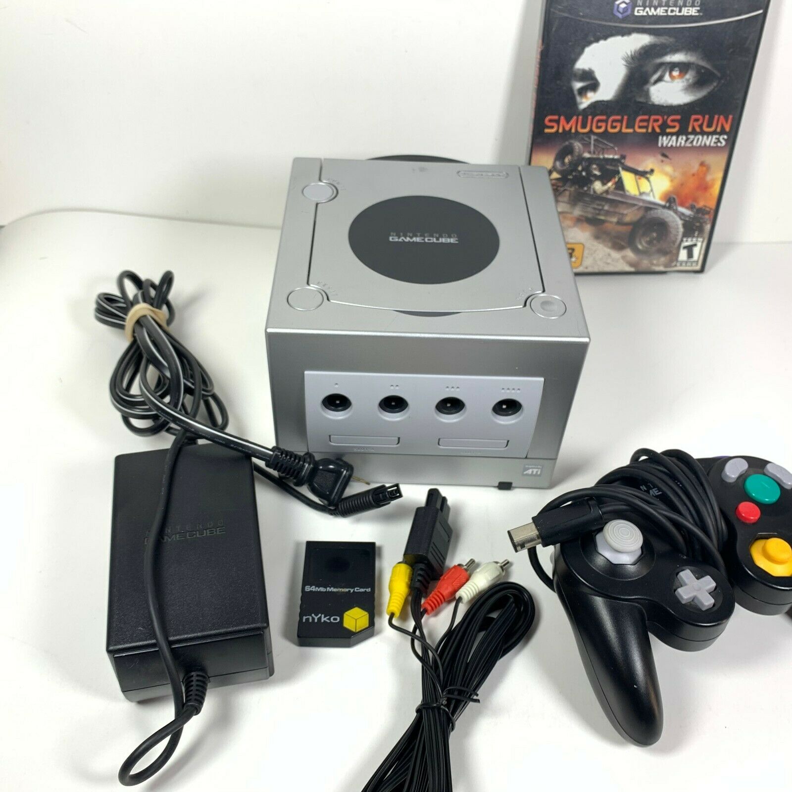 GameCube Silver Platinum Nintendo Console Video Game System DOL 101