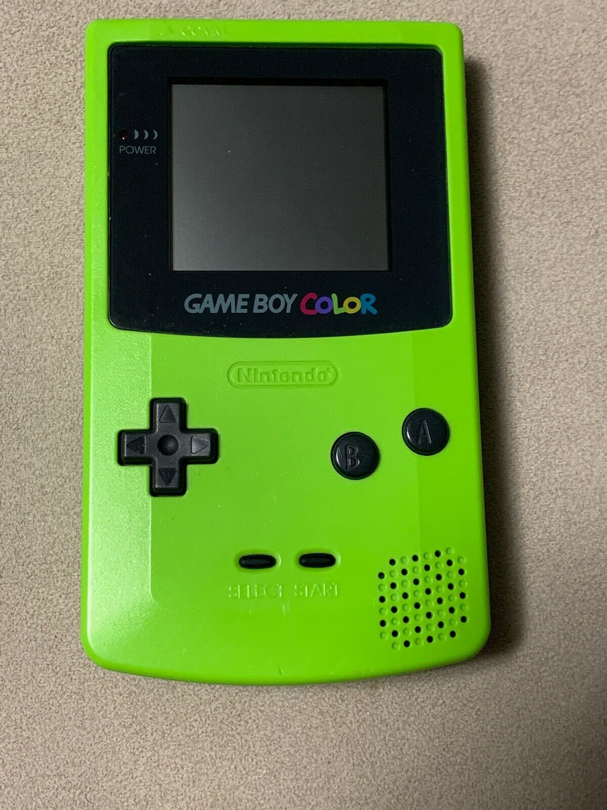 Nintendo Gameboy Coloration Kiwi Lime Green Cgb Gbc Tested Working