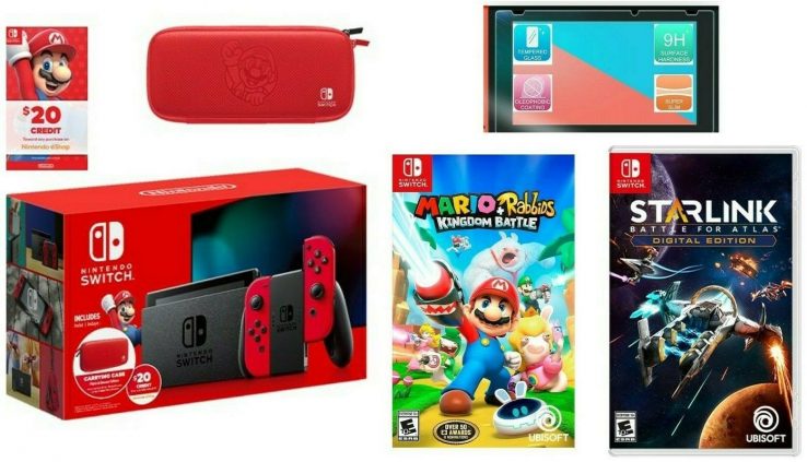 NEW Nintendo Switch Bundle Mario+Rabbids Kingdom Battle + Starlink + $20 + MORE!