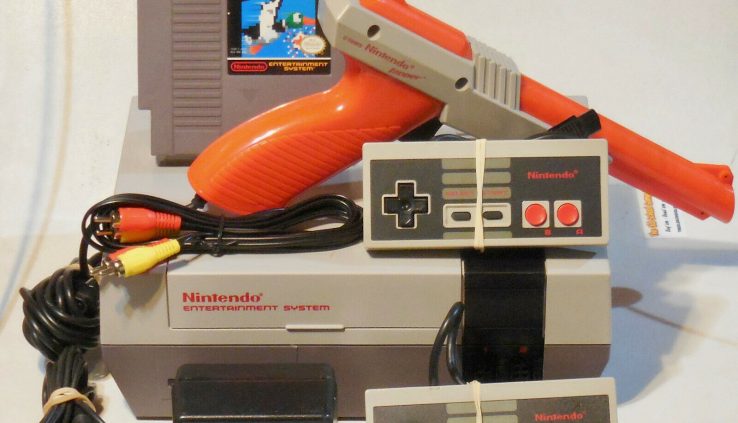 Fashioned Nintendo NES Console Gadget Bundle w Tremendous Mario Bros & New 72 Pin