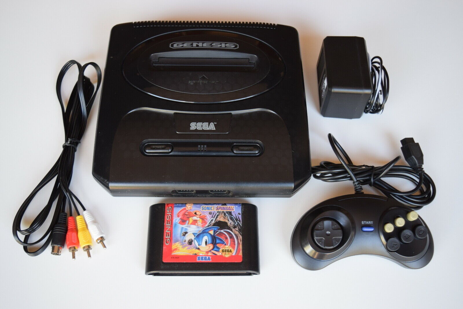 Sega Genesis Sonic Spinball Bundle Console Video Sport System Total ...