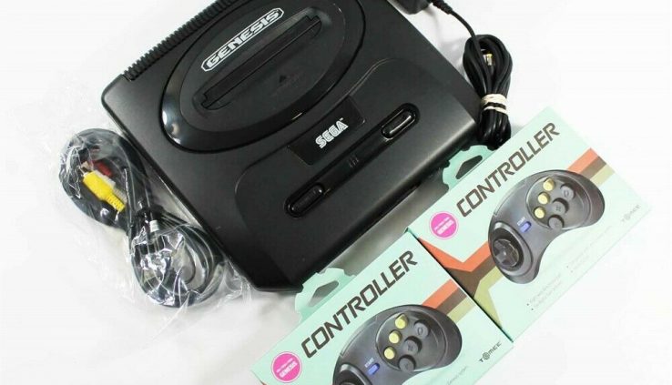 Sega Genesis Version 2 Machine Console with 2 Controllers