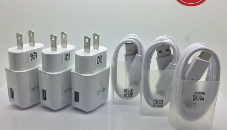 OEM Rapid Charging Wall Charger Kind C Cable Cord For LG G5 G6 G7 Stylo 4 V20 lot