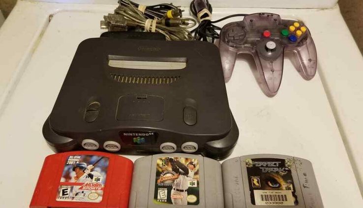 Nintendo 64, N64 Machine / Console Bundle Cables Controller  Games Supreme Dismal