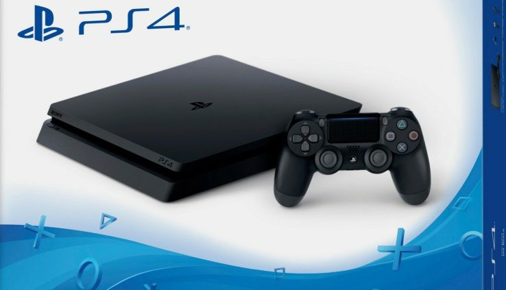 Sony PlayStation 4 Slim 1TB Console – Jet Unlit