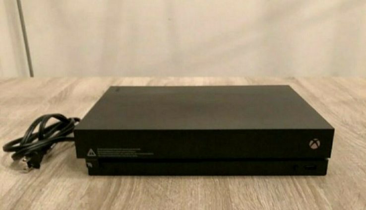 Microsoft Xbox One X 1TB 4k Blu Ray Black Console & Wires Only