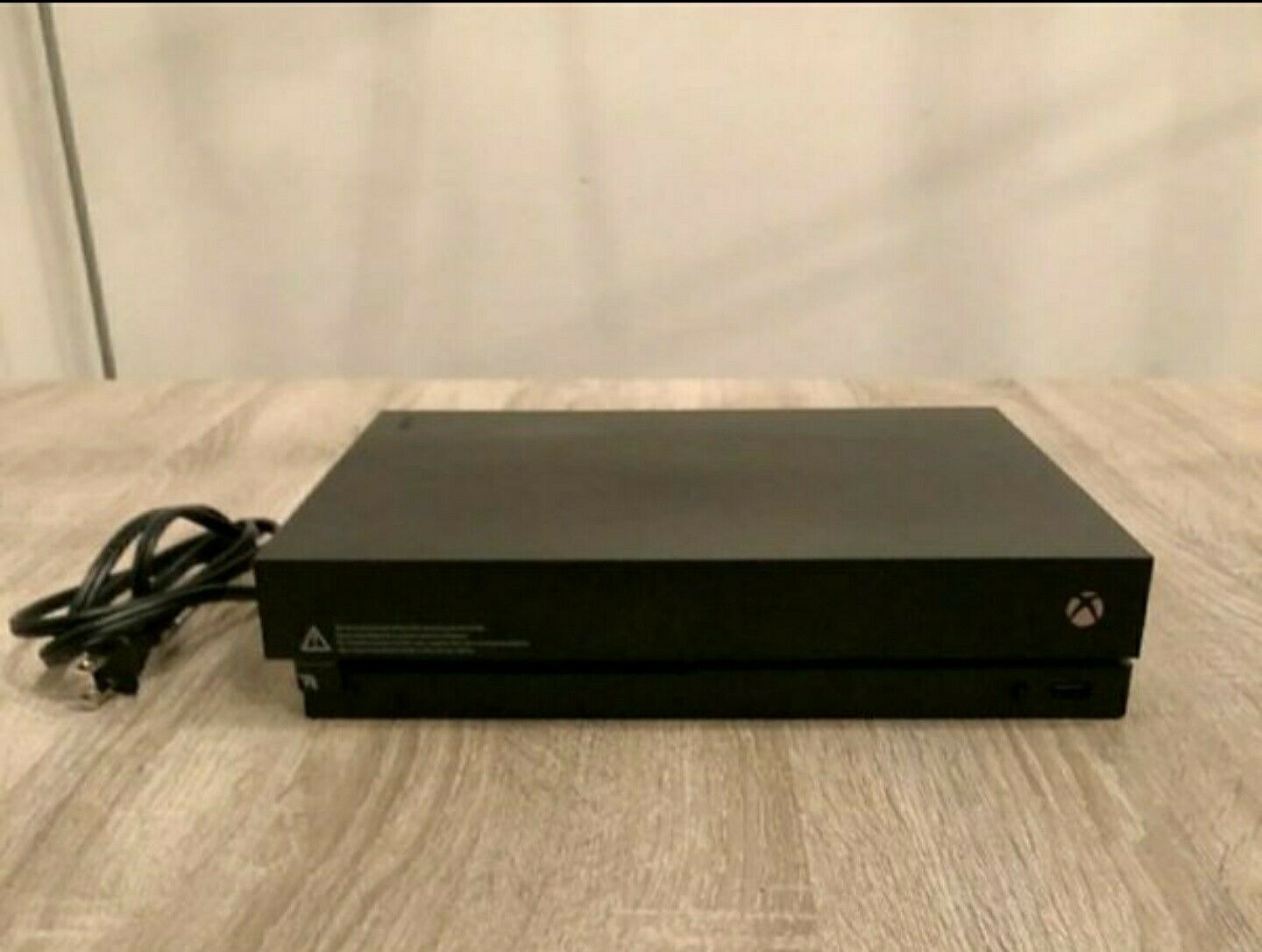 Microsoft Xbox One X 1TB 4k Blu Ray Black Console & Wires Only ...