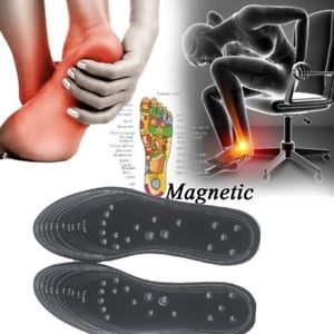 1Pair Shoe Gel Insoles Toes Magnetic Therapy Health Care Comfort Pads Foot Unexcited down