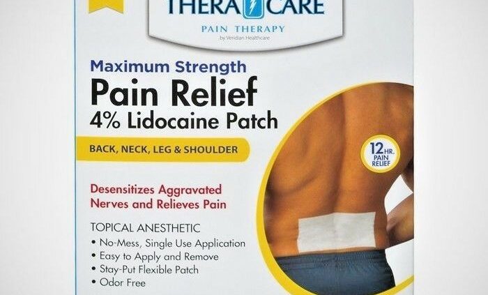 TheraCare Lidocaine 4% Pain Reduction Patch – 5ct