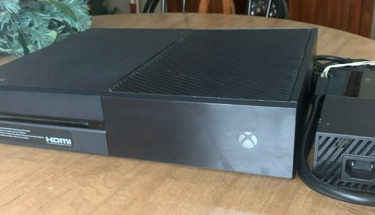 Microsoft Xbox One 500 GB Shadowy Console + vitality/hdmi cords
