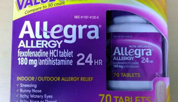 Allegra Hypersensitivity 24 HR Relief Pills 180mg 70 pills