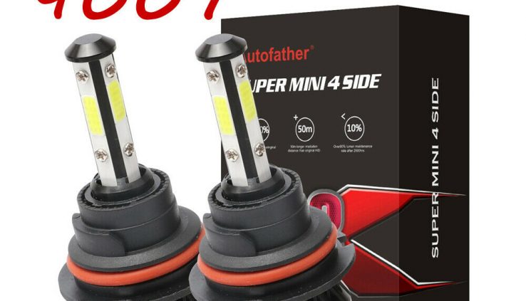 4-Facets 9007/HB5 LED Headlight Equipment Excessive Low Twin Beam Bulb 2000W 3000000LM 6000K