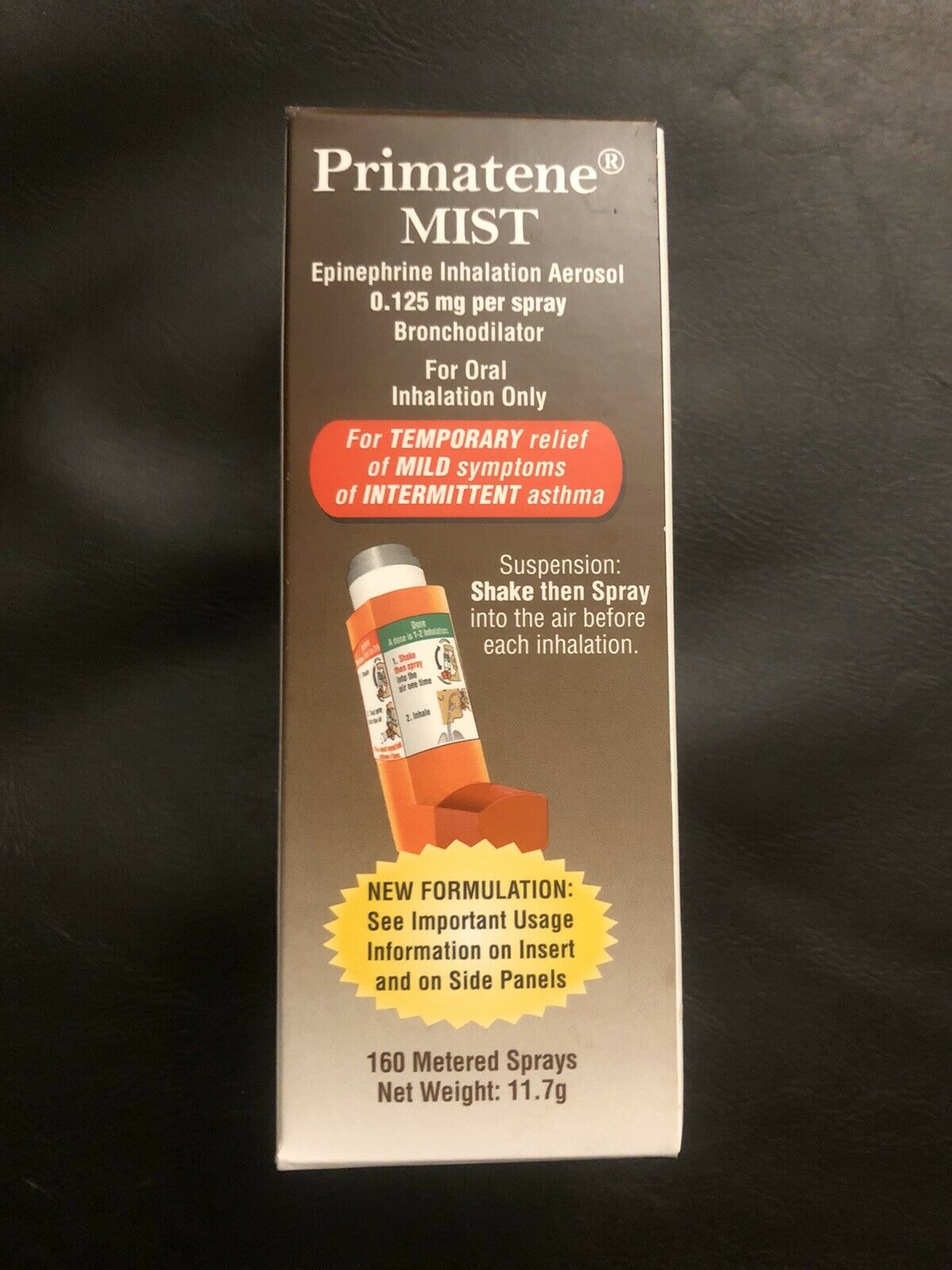 Primatene Mist inhalation Bronchial asthma 160 Metered Sprays Exp 09/