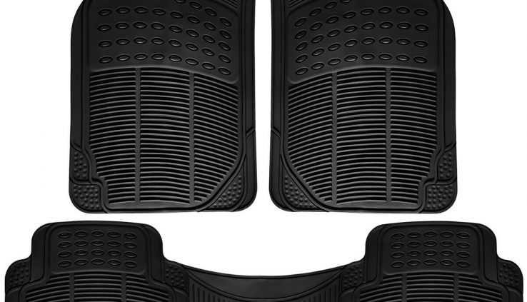 Automobile Flooring Mats for All Weather Rubber 3pc Location Semi Customized Fit Heavy Duty Gloomy