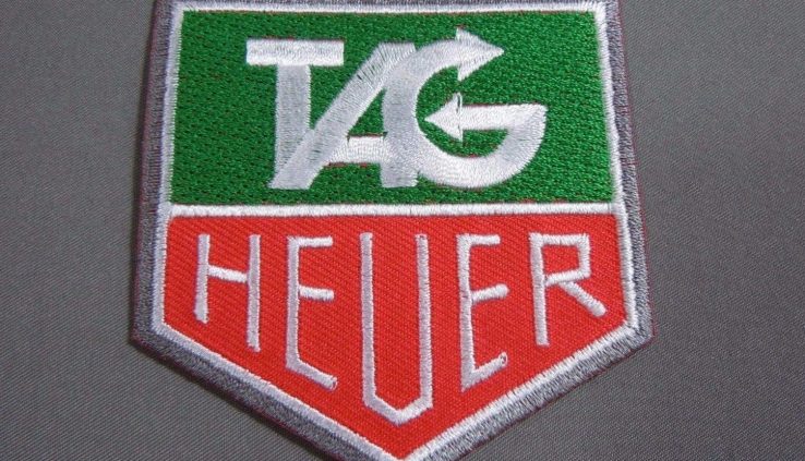 TAG HEUER Iron-On Embroidered Automotive Automobile Racing Patch 3″