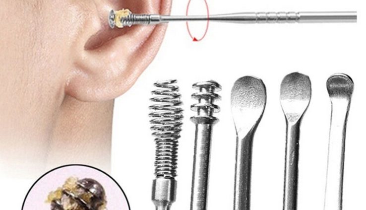 Stainless Metallic Health Care Product Cleaning Tool Ear Rob Wax Remover Cleaner-