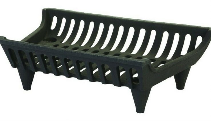 Vestal  Shaded  Painted  Cast Iron  Fire Grate