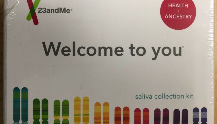 23 and Me Welcome to You Well being & Ancestry Saliva Series Equipment NIB – FAST SHIP