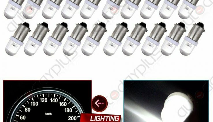 20Pcs BA9s 1895 H6W 53 57 Bayonet LED Gentle Bulbs For Vehicle Draw Lamp 12V NEW White