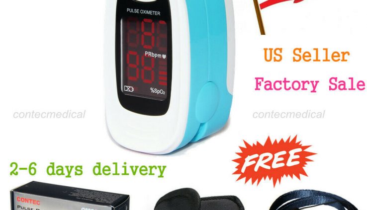 LED Finger tip Pulse Oximeter Blood Oxygen meter SpO2 Coronary heart Rate Affected person Video display