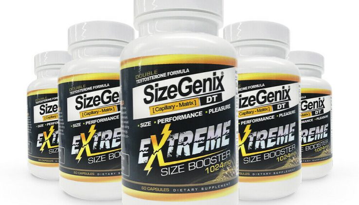 SIZEGENIX EXTREME ALL NATURAL MALE ENHANCEMENT 100% NATURAL 5 BOTTLES