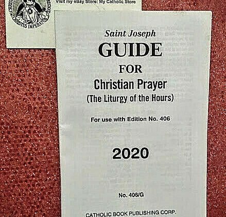 2020 ST JOSEPH GUIDE FOR CHRISTIAN PRAYER 1-VOL EDITION (406G) by CATHOLIC BOOK