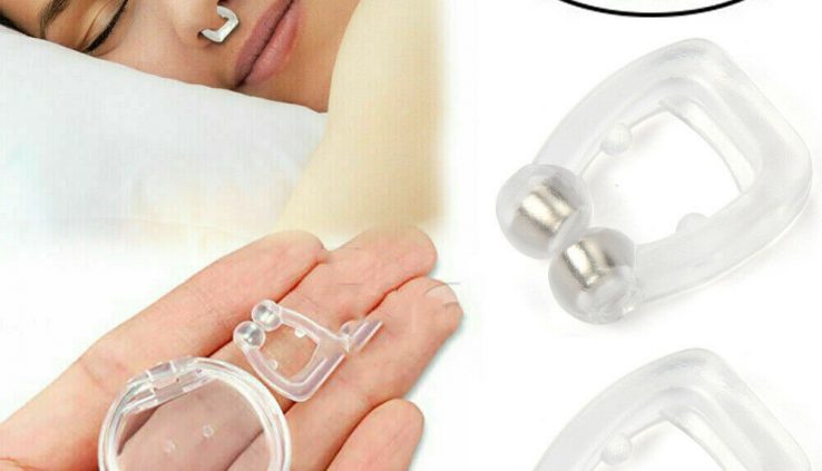 2 pcs Silicone Clipple Magnetic Anti Snore End Snoring Nostril Clips Sound asleep Abet