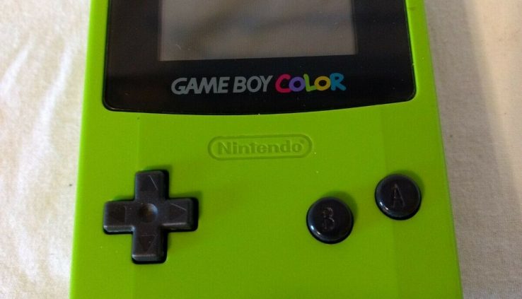 *READ* Nintendo Game Boy Colour Lime Green Arrangement Gameboy