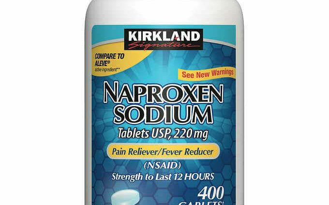 Kirkland Signature Naproxen Sodium 220mg 400 Caplets Worry Reliever Fever Reducer
