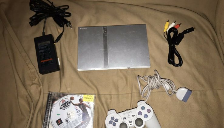 PS2 Slim Grey Console PLAYSTATION 2 w/ All Sony Accessories – Fully Purposeful