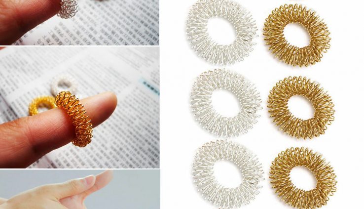 10 Pcs Acupuncture Finger Rub down Ring Health Care Physique Acupressure Massager Feature