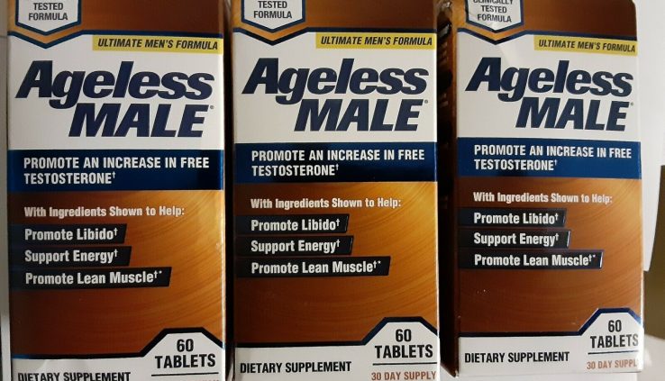 Vitality Ageless Male Testosterone Booster 60×3=180 Capsules exp 2022