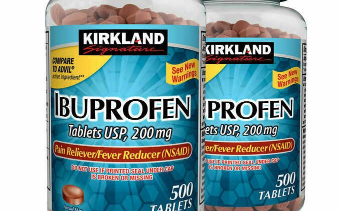 Kirkland Signature Ibuprofen 200 mg. 1000 Capsules Novel Exertion Treatment Reliever