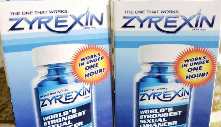 2 bottle lot –  Zyrexin Male Sexual Enhancer 10 capsules x2 = 20  Exp 4/2021
