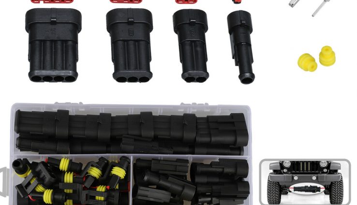 26 Pcs 1-4 Pin Electrical Wire Connector Scuttle Space Waterproof Automotive Scuttle Equipment