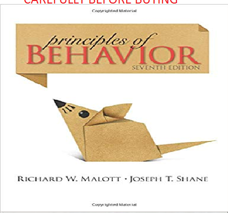 Tips of Behavior by Malott seventh World Softcover Version Same Book