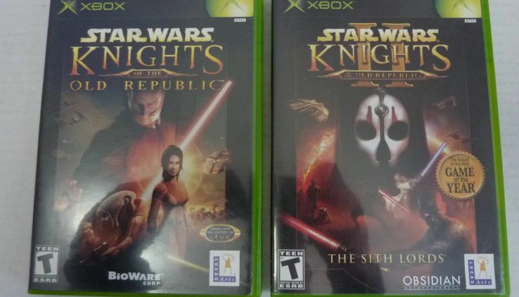 Star Wars Knights of the Faded Republic I & II Total KOToR 1 & 2 Xbox CIB S X