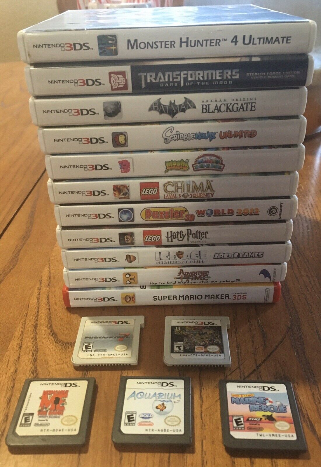 Nintendo 3DS DS 2DS Video Game Cartridge Lot Immense Situation You
