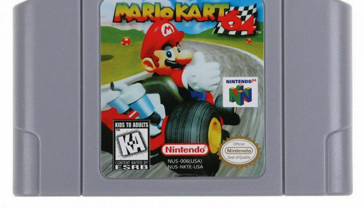 Video Game Cartridge Console Card For Nintendo N64 Mario Kart 64 US Model Present