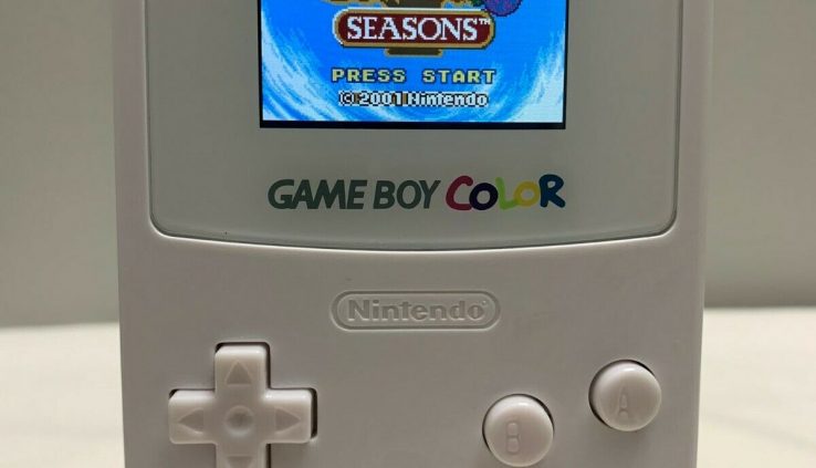 All White Gameboy Color Backlit Mod + Glass Lens