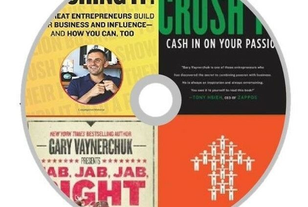 Crushing It!: Total 4 Books Collection By Gary Vaynerchuk On a CD-Disk F/S