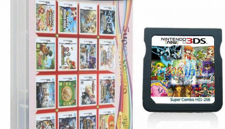 208 in 1 Games Cartridge Multicart For Nintendo DS NDS NDSL NDSI 2DS 3DS US SHIP