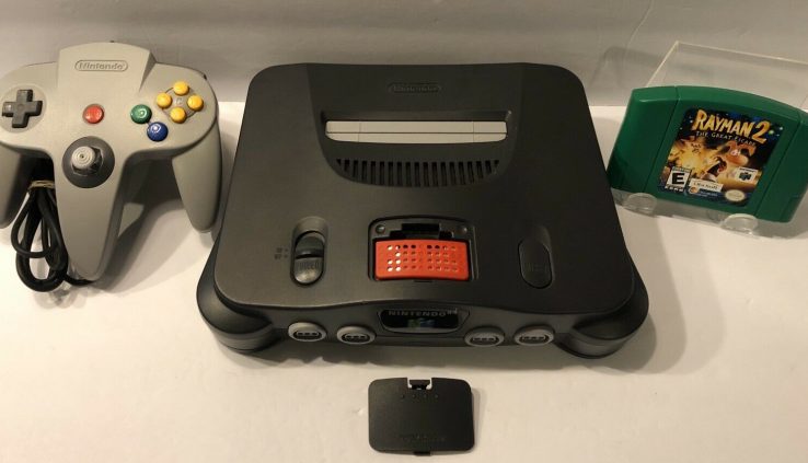 Nintendo 64 – N64 Sport Console Gadget + Controller + Rayman 2. Official