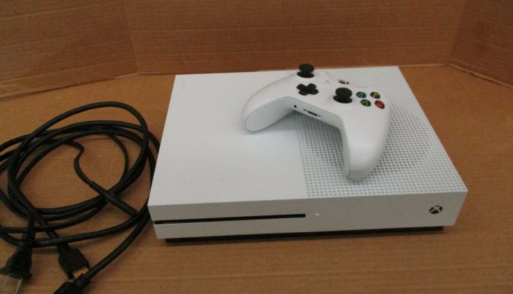 Microsoft Xbox One S 1TB White Gaming Console 1681 Bundle W/Controller