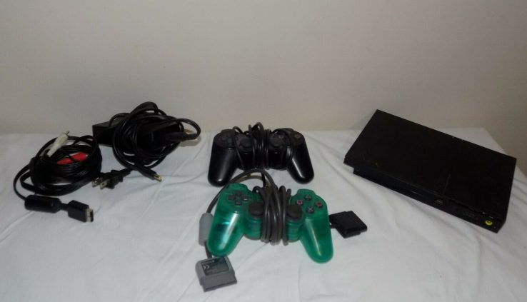 Sony PlayStation 2 PS2 SLIM Video Recreation Procedure Gaming Bundle Console Dwelling