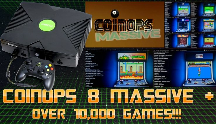 Xbox Tender-Modded 250GB HDD CoinOPS 8 * OVER 10,000 CLASSIC Games READY 2 PLAY