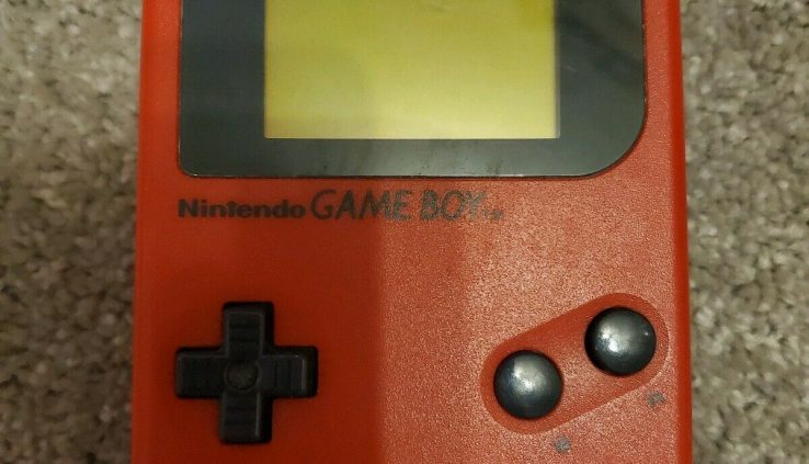 RED NINTENDO GAME BOY CONSOLE & 28 GAMES, CASTLEVANIA, MARIO, KIRBY, & MORE!!