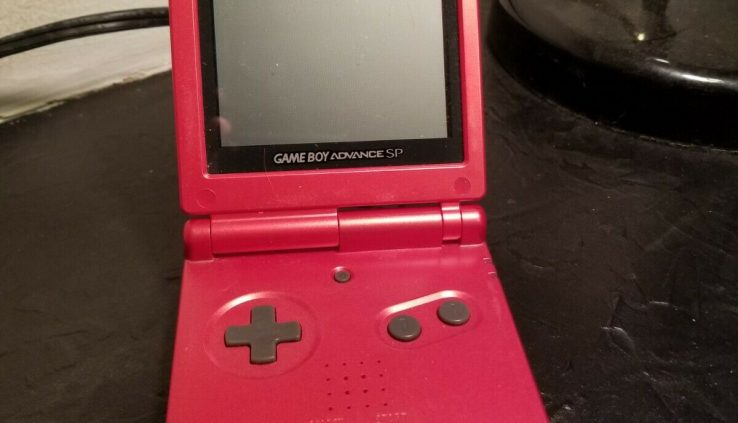 Classic Nintendo Sport Boy Advance SP – Flame Red INCLUDING charging cable