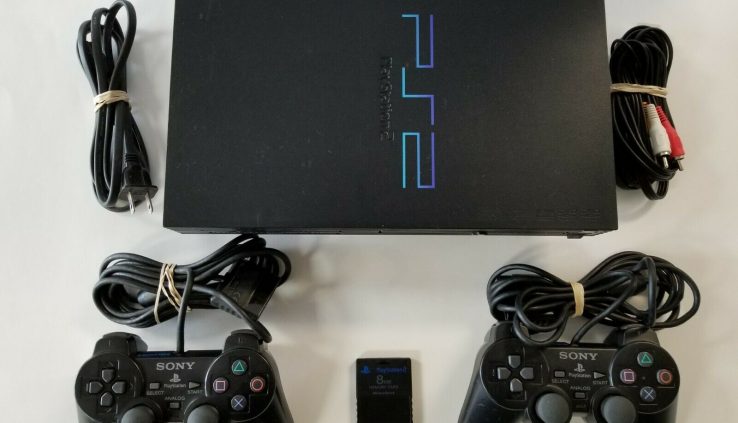 Sony Playstation2 PS2 console – AUTHENTIC CONTROLLERS – TESTED