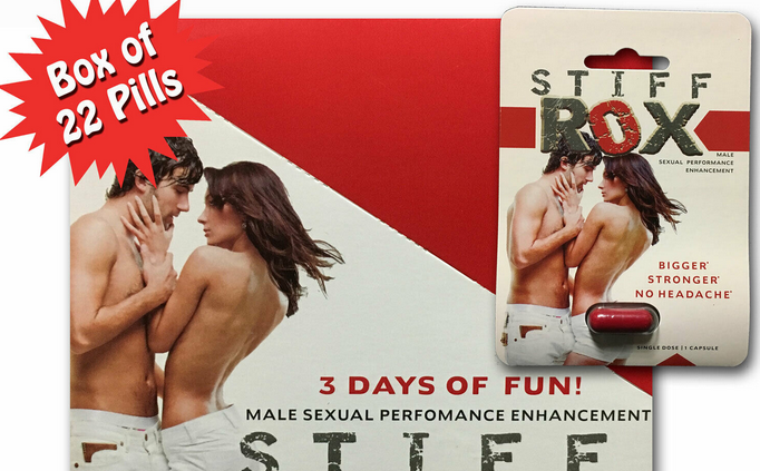 Stiff Rox Male Sexual Performance Enhancement- 3 PILLS FAST FREE SHIPPING